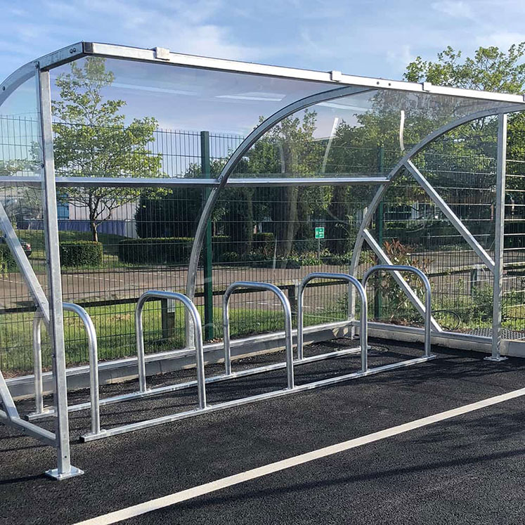 cycle shelter at a school