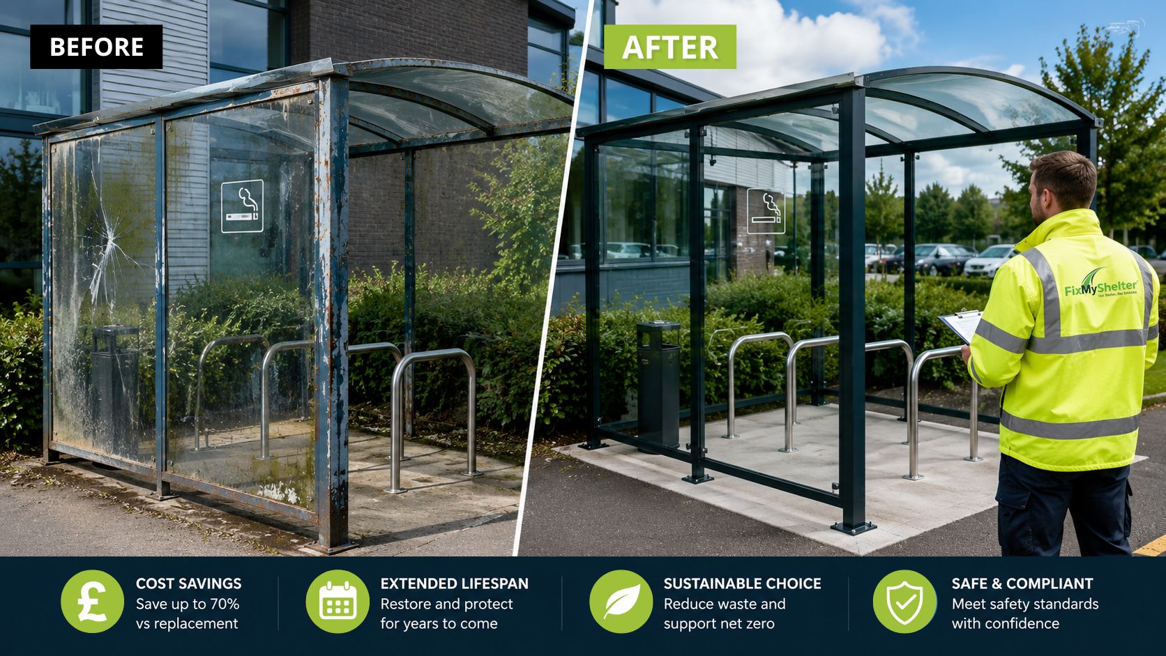 The ROI of Refurbishing Outdoor Shelters Instead of Replacing Them